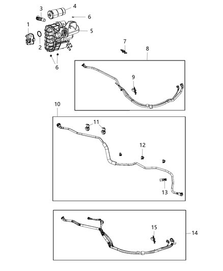 2020 Jeep Cherokee  CANISTER-Vapor Diagram for 68080835AI