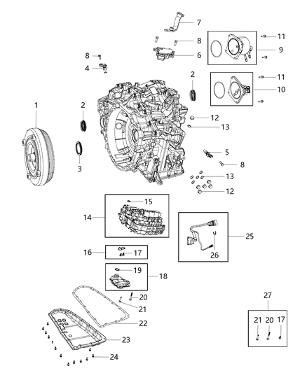 2010 Jeep Compass  Seal-Transmission Diagram for 68070621AA