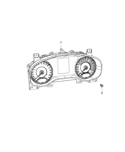 2020 Jeep Renegade  Cluster-Instrument Panel Diagram for 7EW10KXHAA