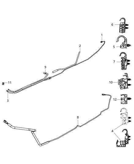 2008 Dodge Ram 2500 Tube-Fuel Return Diagram for 52102614AE