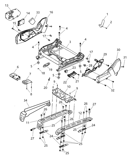 2006 Jeep Commander Screw Diagram for 5073053AA