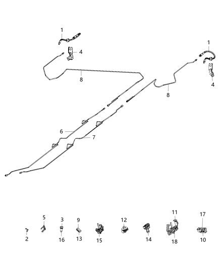 2018 Ram ProMaster 1500  FASTENER-Retaining Diagram for 68260530AA