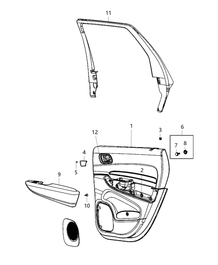 2014 Dodge Durango  Screw Diagram for 68080908AA