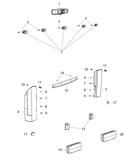 2015 Ram ProMaster 3500 Nut Diagram for 68100472AA