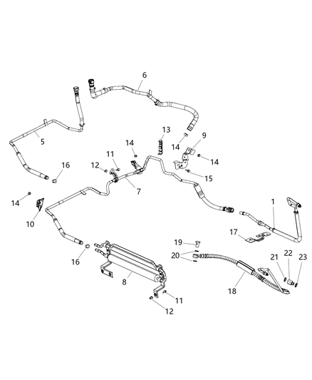2016 Ram ProMaster 1500  Bolt-Banjo Diagram for 68162518AA