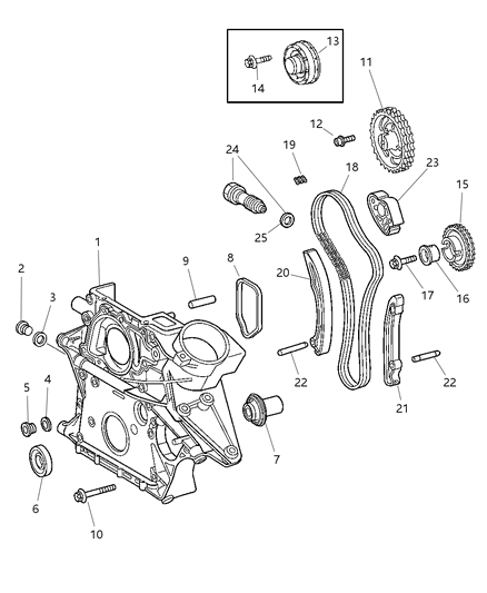 2004 Dodge Sprinter 3500 Plug Diagram for 5080398AA