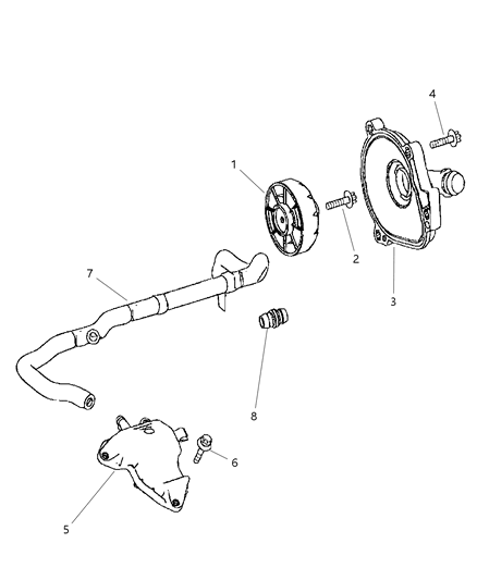 2008 Dodge Sprinter 3500  Hose Diagram for 68013299AA