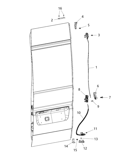 2021 Ram ProMaster 3500  Screw Diagram for 6511203AA