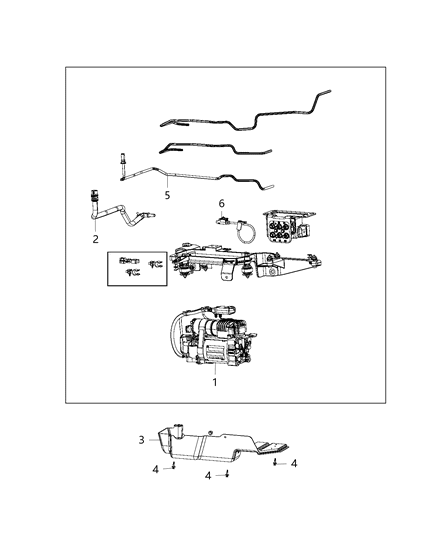 2019 Ram 1500  Hose Diagram for 68264596AB