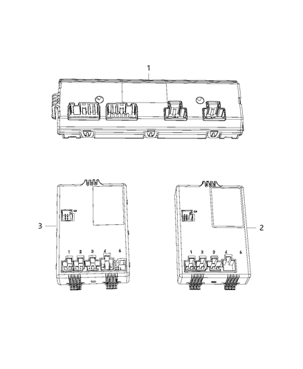 2021 Ram 1500  Memory Seat And Pedal CONTR Diagram for 68290596AD