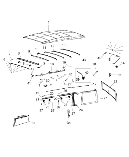 2020 Jeep Wrangler  Screw Diagram for 68371773AA