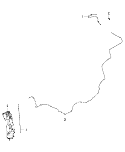 2020 Dodge Journey  Nozzle-LIFTGATE Washer Diagram for 57010735AB