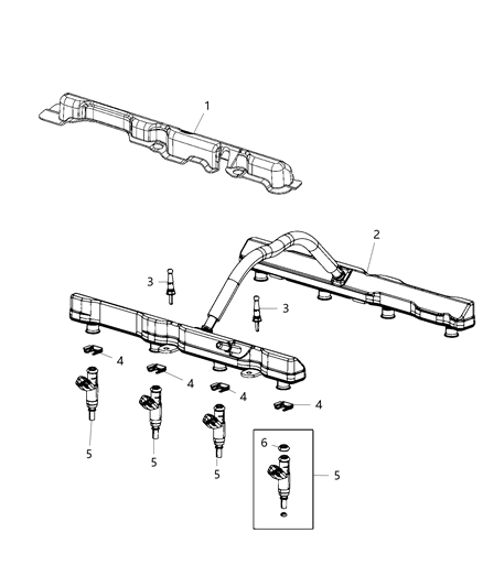 2021 Dodge Durango  Rail-Fuel Diagram for 5038530AB
