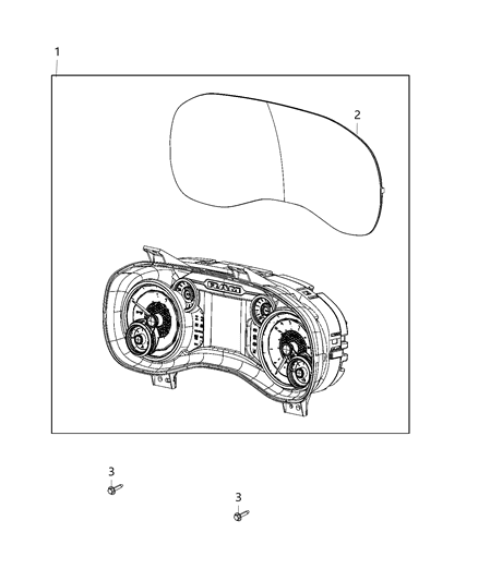 2019 Ram 2500  Instrument Panel Diagram for 68361581AH