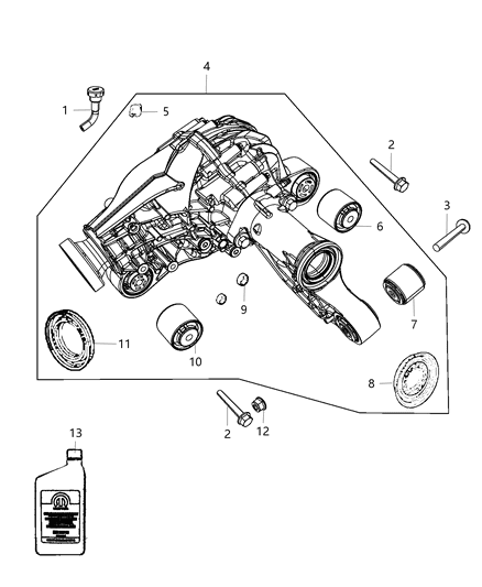 2018 Jeep Grand Cherokee  Bolt-HEXAGON FLANGE Head Diagram for 6511930AA