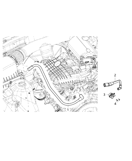 2017 Jeep Grand Cherokee  Hose-Air Make-Up Diagram for 5184632AF