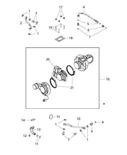 2011 Ram 4500  Fitting-Male Diagram for 68004318AA