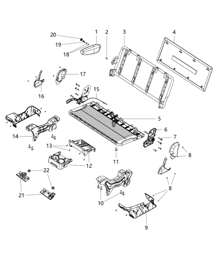 2013 Ram C/V  Screw-Pan Head Diagram for 68029036AA