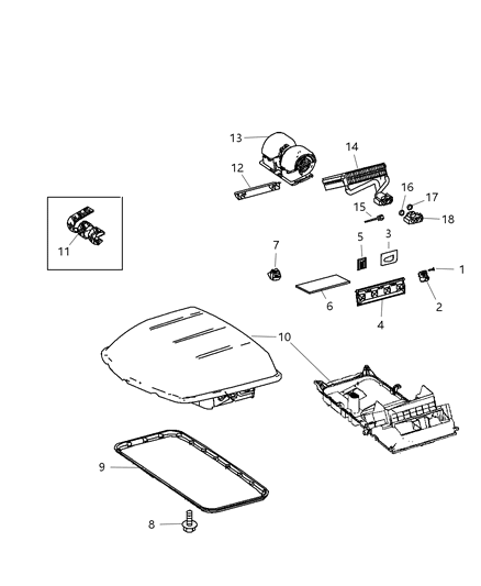 2007 Dodge Sprinter 2500  Housing Diagram for 68012608AA