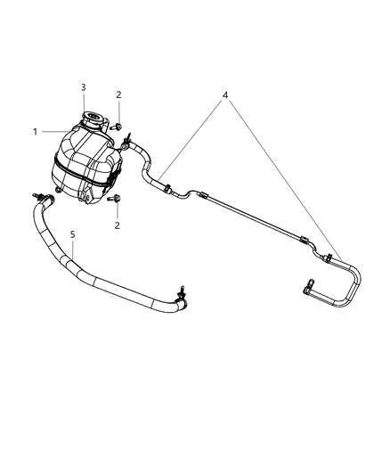 2009 Dodge Journey  PRESSURIZED COOLANT Diagram for 5058456AB