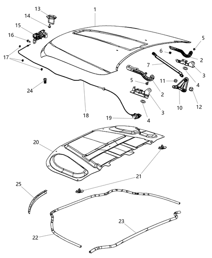 2011 Dodge Durango  SHIM Diagram for 55001046AA