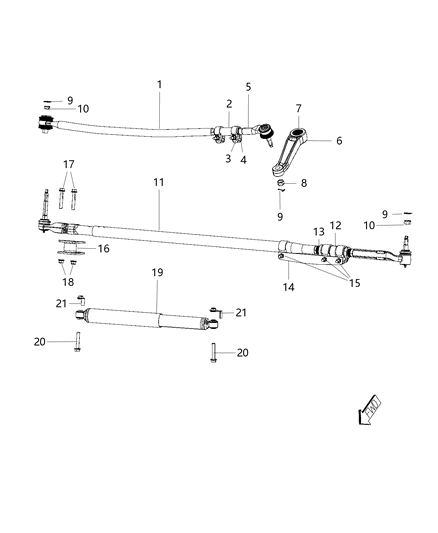 2020 Ram 4500  Nut-Hex Diagram for 6513216AA