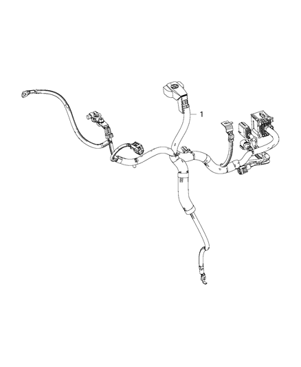 2015 Ram 1500  Battery Wiring Diagram for 68237155AC