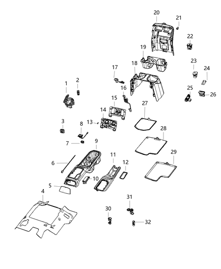 2021 Jeep Wrangler  Charging Port Diagram for 7CD16DX9AA