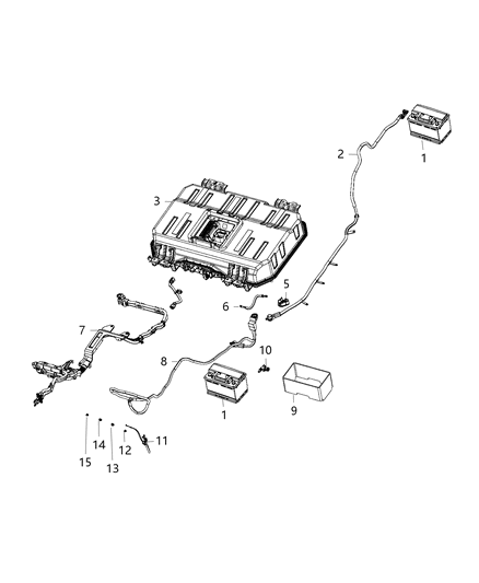 2018 Chrysler Pacifica  Sensor-Battery Diagram for 56029713AD