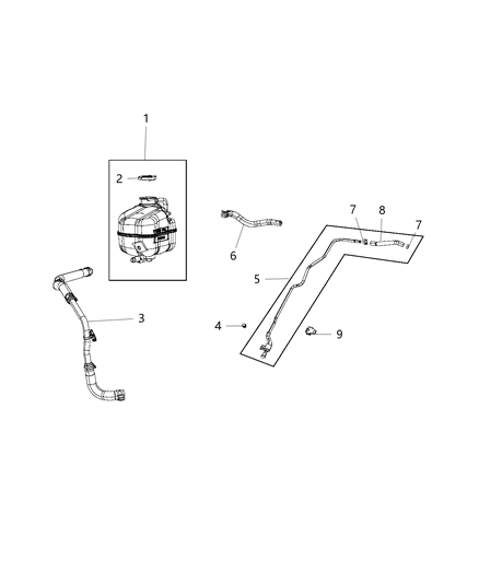 2011 Dodge Journey  Clutch-Line And Hose Diagram for 68096218AA