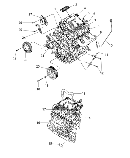 2007 Dodge Caravan  Valve-PCV Diagram for 4648973AA
