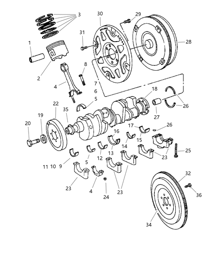 1998 Dodge Ram 2500  Converter Diagram for 4736591