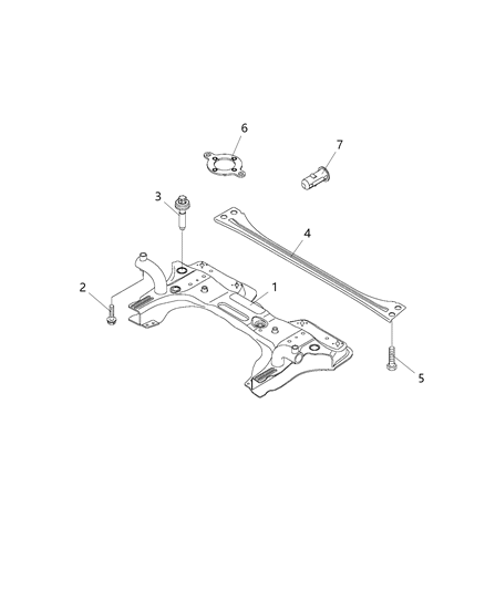 2019 Ram ProMaster City  Screw-TORX Head Diagram for 68361618AA