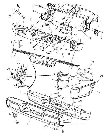 2006 Dodge Ram 1500  Bolt-HEXAGON Head Diagram for 6507219AA