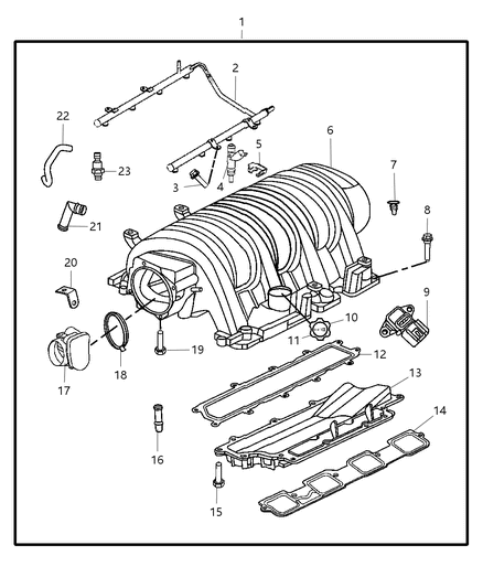 2010 Chrysler 300  Throttle Body Diagram for 4591847AC