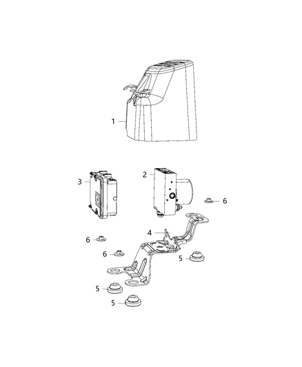 2020 Chrysler Voyager  Cover-Valve Body Diagram for 68306112AB