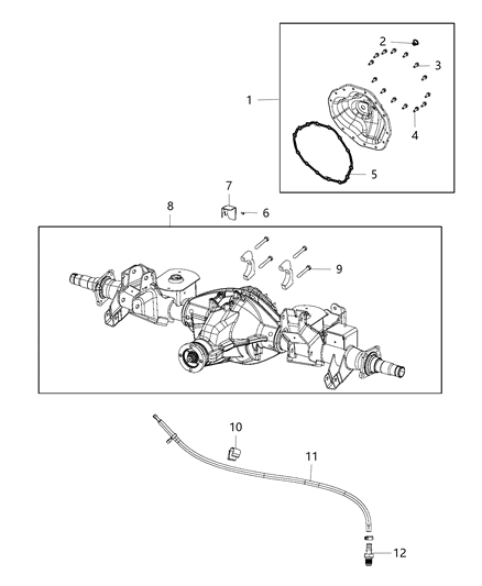 2014 Ram 2500  Bolt-HEXAGON FLANGE Head Diagram for 68217582AA