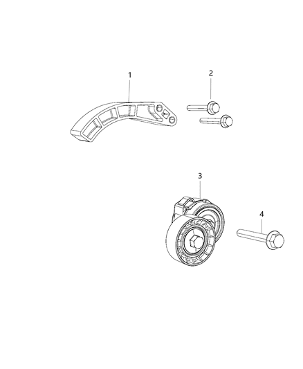 2019 Jeep Compass Shield-Accessory Drive Diagram for 68081715AB