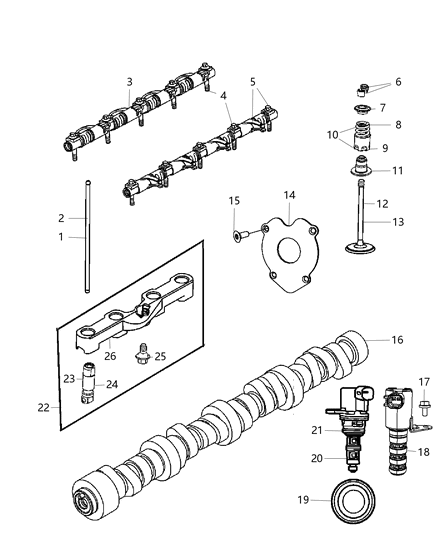 2010 Jeep Commander  Spring-Valve Diagram for 68080909AA