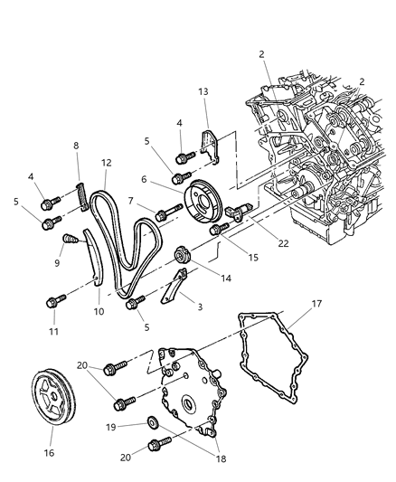 1999 Chrysler LHS  Sensor-CAMSHAFT Diagram for 4609089AC