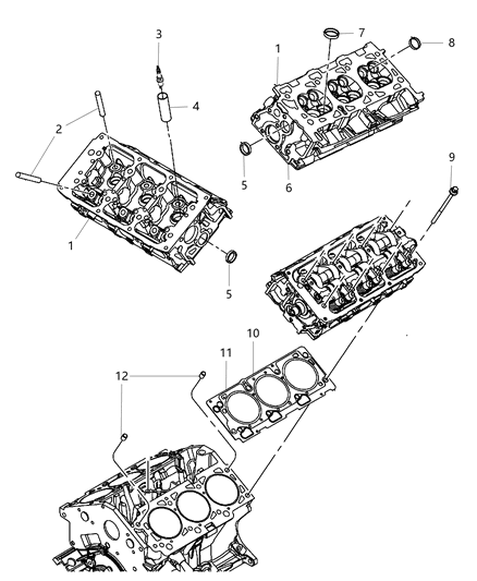 2011 Dodge Nitro  Cylinder Diagram for R5640446