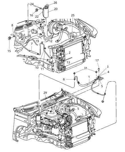 2002 Dodge Dakota  Hose-Heater Supply Diagram for 55037130AC