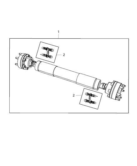 2019 Jeep Grand Cherokee  Drive Shaft Diagram for 52853642AE