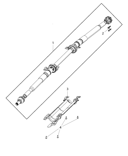 2021 Jeep Cherokee  Shaft-Drive Diagram for 52123612AG