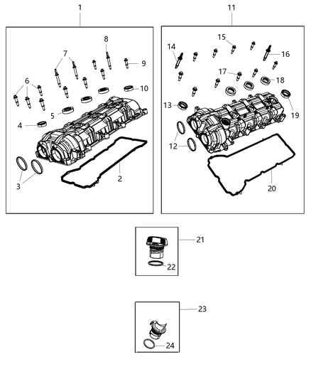 2021 Jeep Wrangler  Bolt-HEXAGON FLANGE Head Diagram for 6511262AA