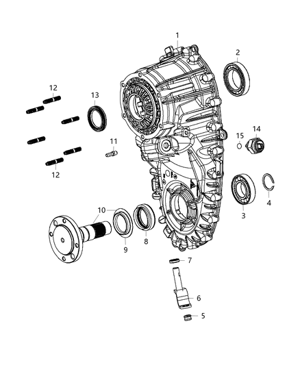 2012 Ram 2500  Vent-Transfer Case Diagram for 68089752AA