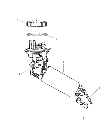 1997 Dodge Caravan  FILTR Pkg-Fuel Module Diagram for 4778226
