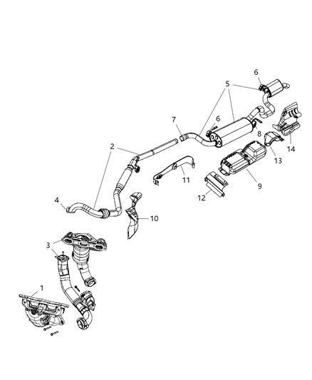 2008 Dodge Grand Caravan  DEFLECTOR Diagram for 5109399AB