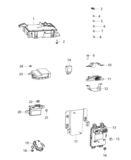 2015 Ram ProMaster City  Screw-HEXAGON Head Diagram for 6107181AA