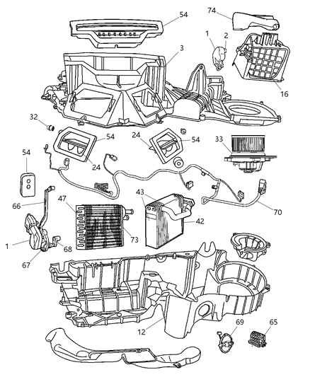 2003 Dodge Durango  Clip-Wiring Diagram for 4707091